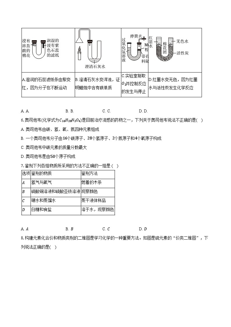 四川省广安二中2024-2025学年九年级（上）期末化学试卷第2页