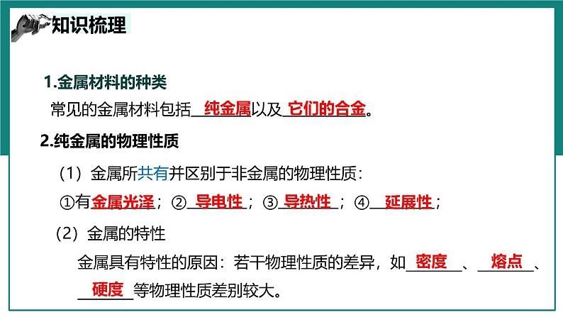 （人教版）中考化学一轮复习考点串讲课件 第八单元++金属和金属材料第8页