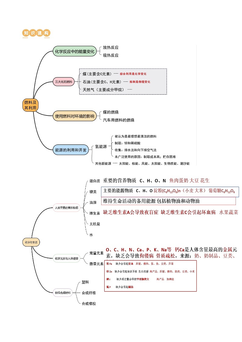 中考化学二轮复习讲练测专题04 化学与社会发展（讲练）（原卷版）第3页