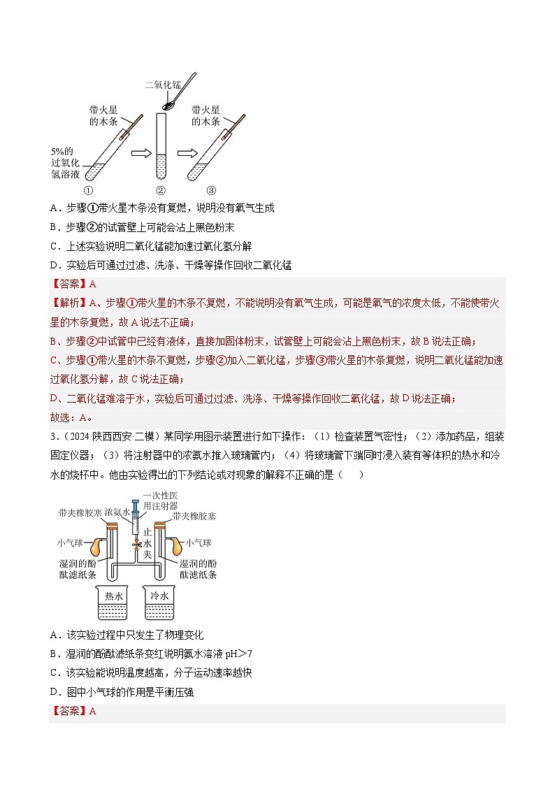 中考化学二轮复习讲练测题型四 实验探究题（测试）（解析版）第2页