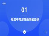 【新教材】魯教版化學(xué)九年級下冊第八單元第二節(jié)第三課時《粗鹽提純》課件+練習(xí)及答案