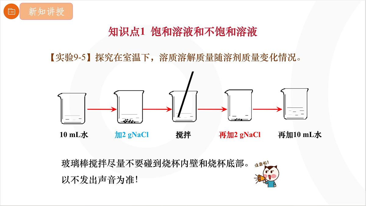 9.2.1 饱和溶液 课件 2025学年化学人教版九年级下册第4页