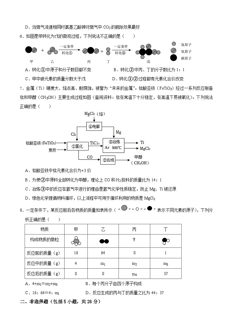 新洲区2024-2025学年上学期12月考九年级化学试题（word版含答案）第2页