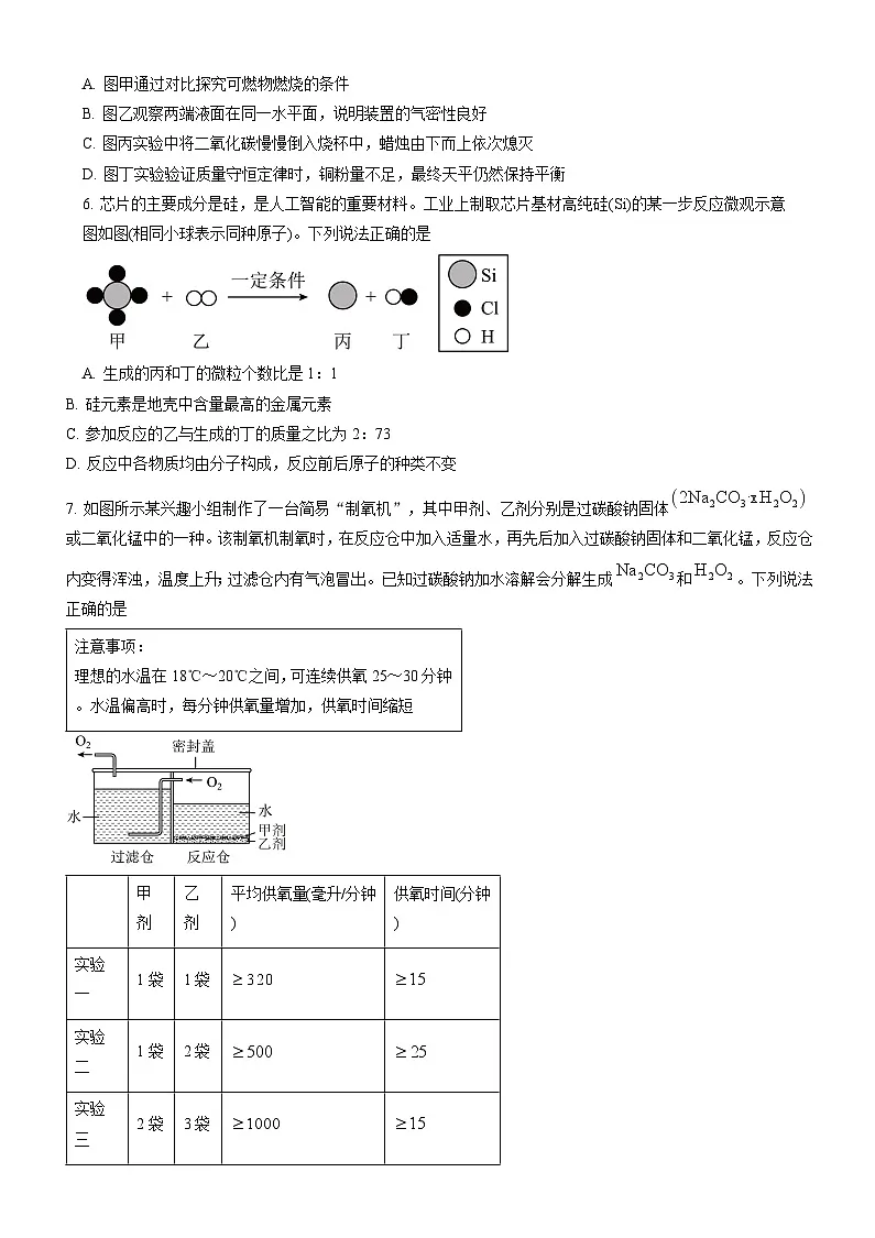 洪山区2024-2025学年上学期元调九年级化学试题（word版含标答）第2页