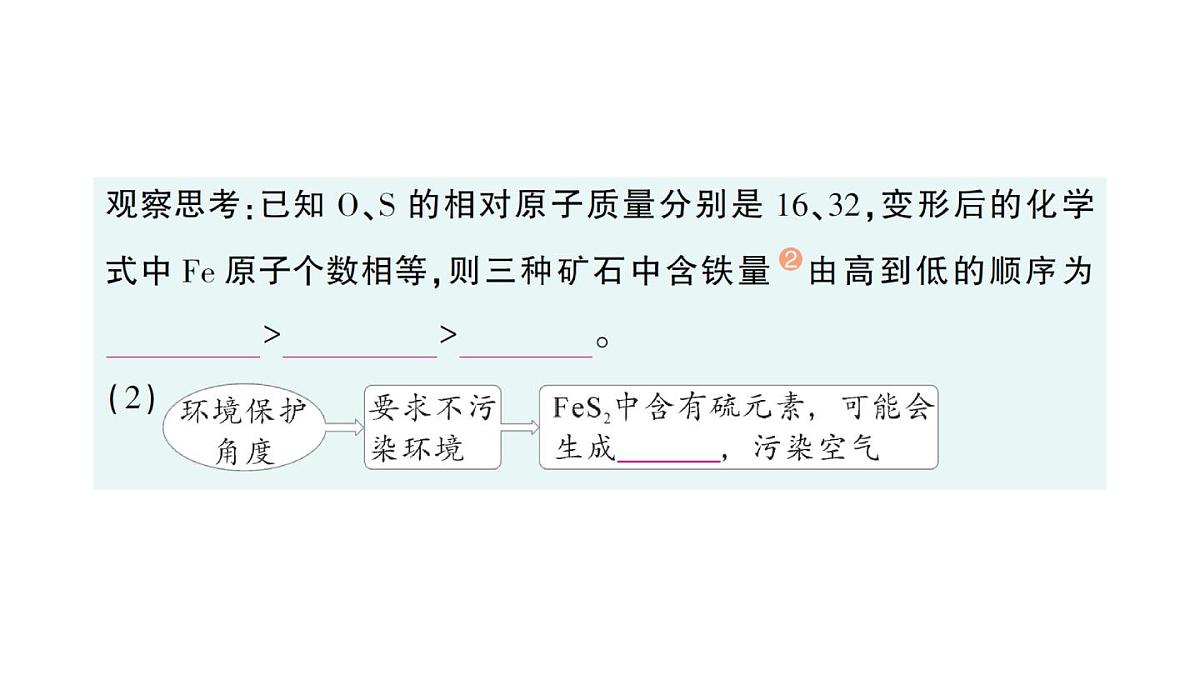 初中化学新人教版九年级下册第八单元课题3 金属资源的利用和保护作业课件2025春第4页