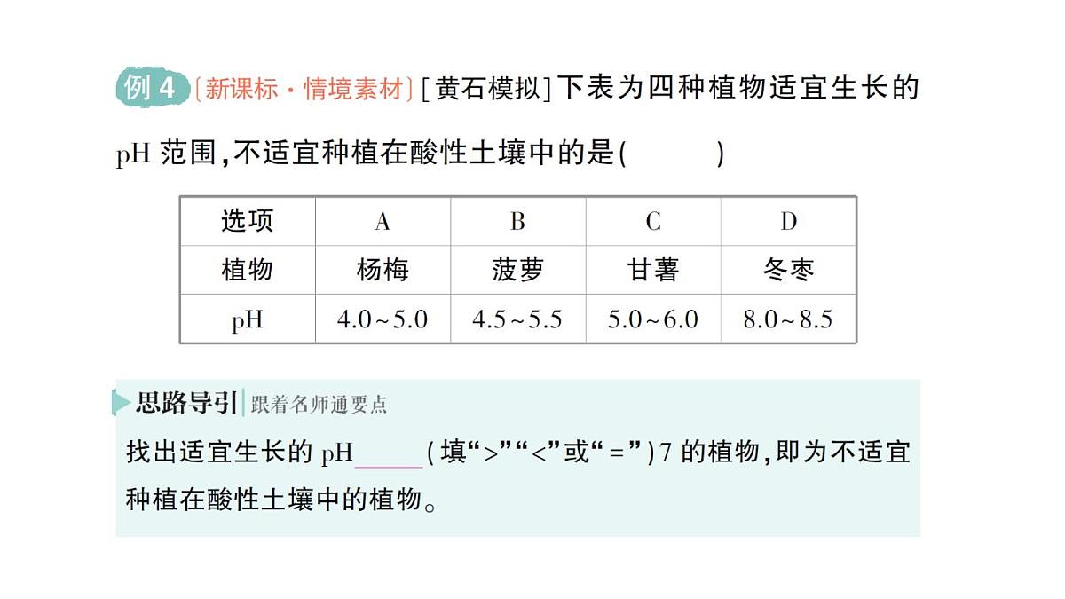 初中化学新人教版九年级下册第十单元课题1 溶液的酸碱性作业课件2025春第7页