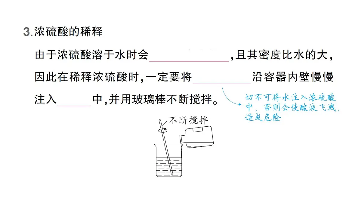 初中化学新人教版九年级下册第十单元课题2 常见的酸和碱作业课件（2025春）第4页