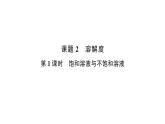初中化學(xué)新人教版九年級(jí)下冊(cè)第九單元課題2 溶解度考點(diǎn)練習(xí)課件2025春