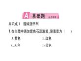 初中化學新人教版九年級下冊第十單元課題1 溶液的酸堿性課堂作業(yè)課件2025春
