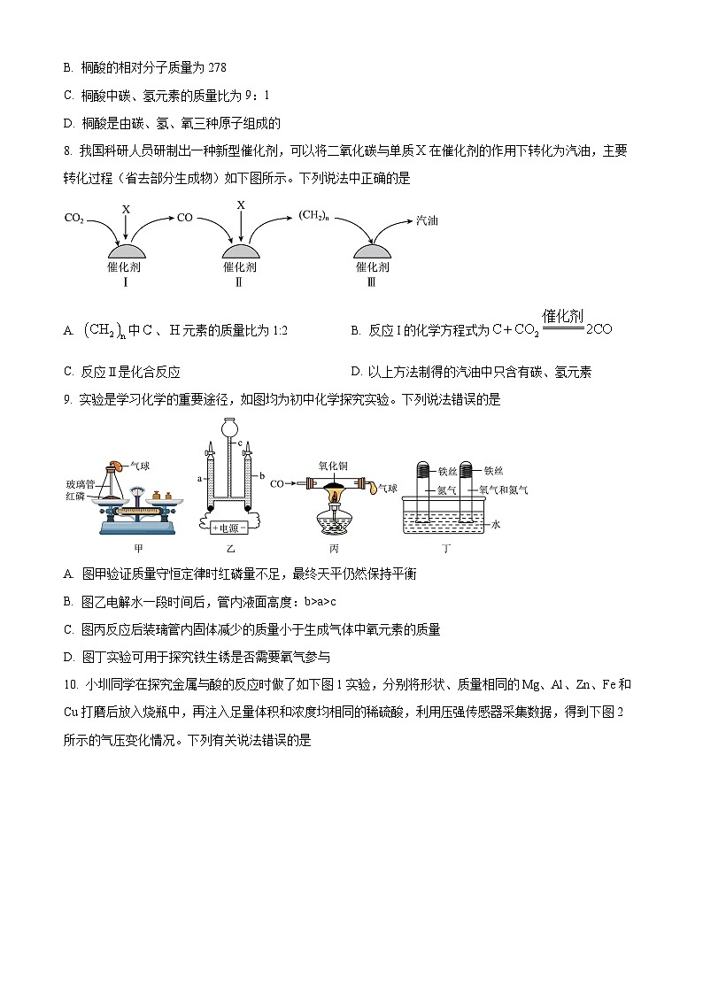 山东省菏泽市牡丹区第二十一初级中学2024-2025学年九年级下学期开学考试化学试题（原卷版+解析版）第3页