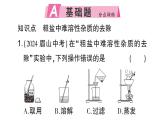 初中化學(xué)新人教版九年級(jí)下冊(cè)第九單元實(shí)驗(yàn)活動(dòng)七 粗鹽中難溶性雜質(zhì)的去除課堂作業(yè)課件2025春