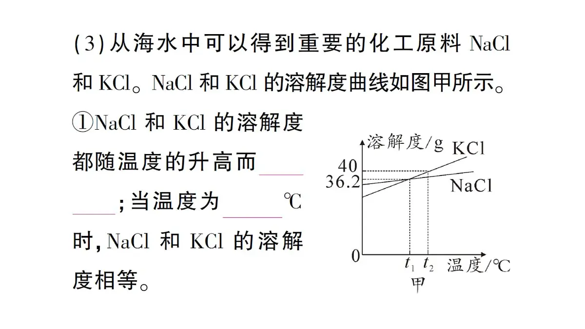 初中化学新人教版九年级下册第九单元跨学科实践活动八 海洋资源的综合利用与制盐课堂作业课件2025春第6页
