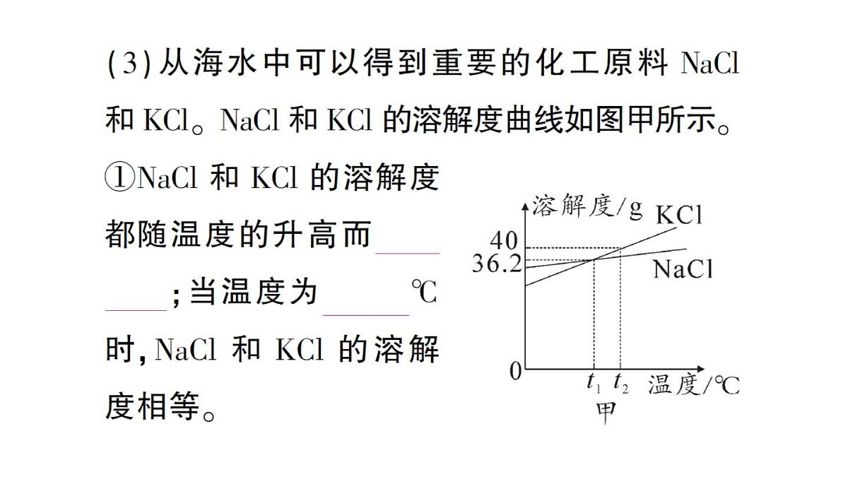 初中化学新人教版九年级下册第九单元跨学科实践活动八 海洋资源的综合利用与制盐课堂作业课件2025春第6页