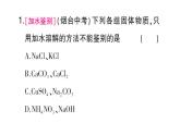 初中化學(xué)新人教版九年級(jí)下冊(cè)第十單元專(zhuān)題六 物質(zhì)的檢驗(yàn)與鑒別大單元 整合課堂作業(yè)課件2025春
