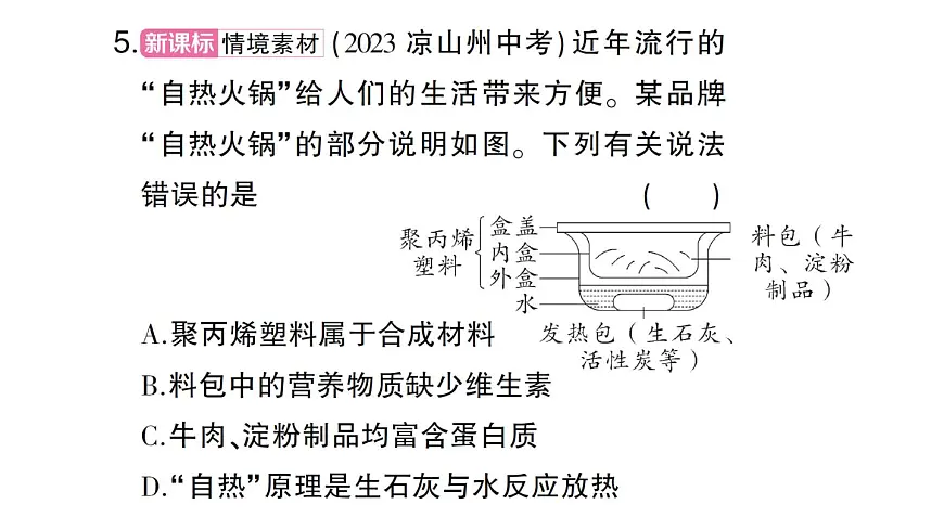 初中化学新人教版九年级下册第十一单元复习训练课堂作业课件2025春第8页