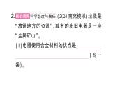 初中化學(xué)新人教版九年級下冊第八單元跨學(xué)科實踐活動七 垃圾的分類與回收利用課堂作業(yè)課件2025春