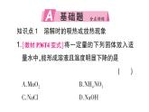 初中化學(xué)新人教版九年級下冊第九單元課題1第二課時 溶解時的吸熱或放熱現(xiàn)象 溶液的應(yīng)用課堂作業(yè)課件2025春