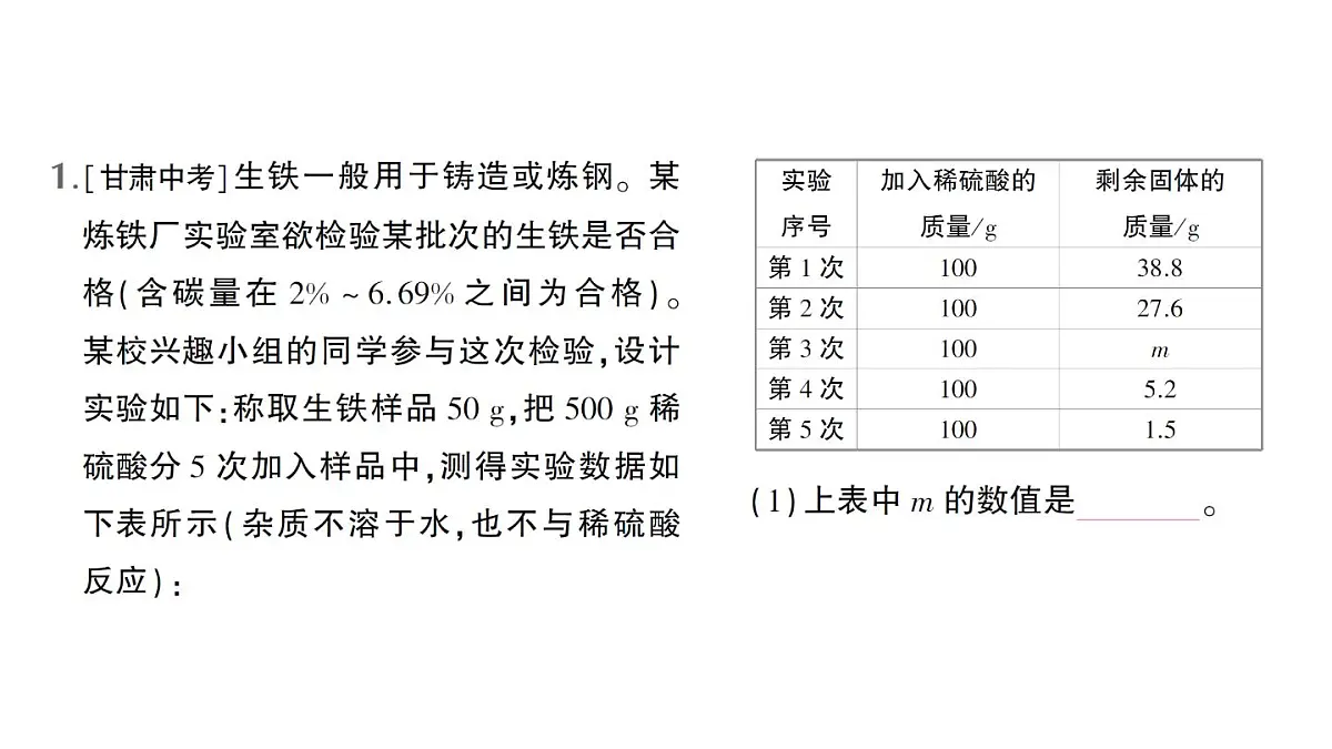 初中化学新人教版九年级下册第九单元微专题二 与化学方程式有关的溶质质量分数的计算作业课件2025春第2页
