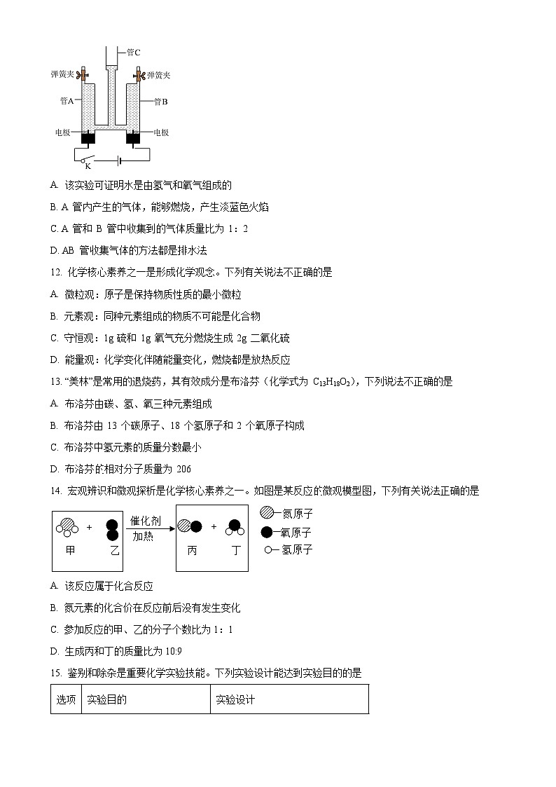 重庆市开州区东华初级中学2024-2025学年九年级下学期开学考试化学试题（原卷版+解析版）第3页
