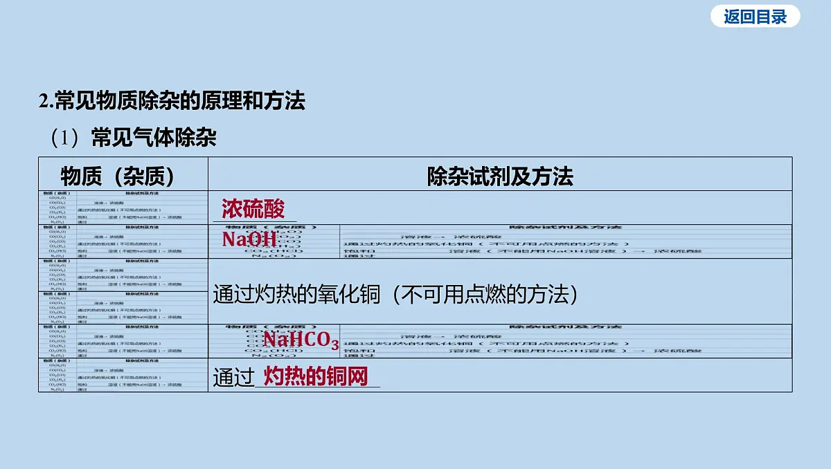 21-第十单元 微专题十 物质的除杂和分离课件-2025年中考化学一轮复习第3页