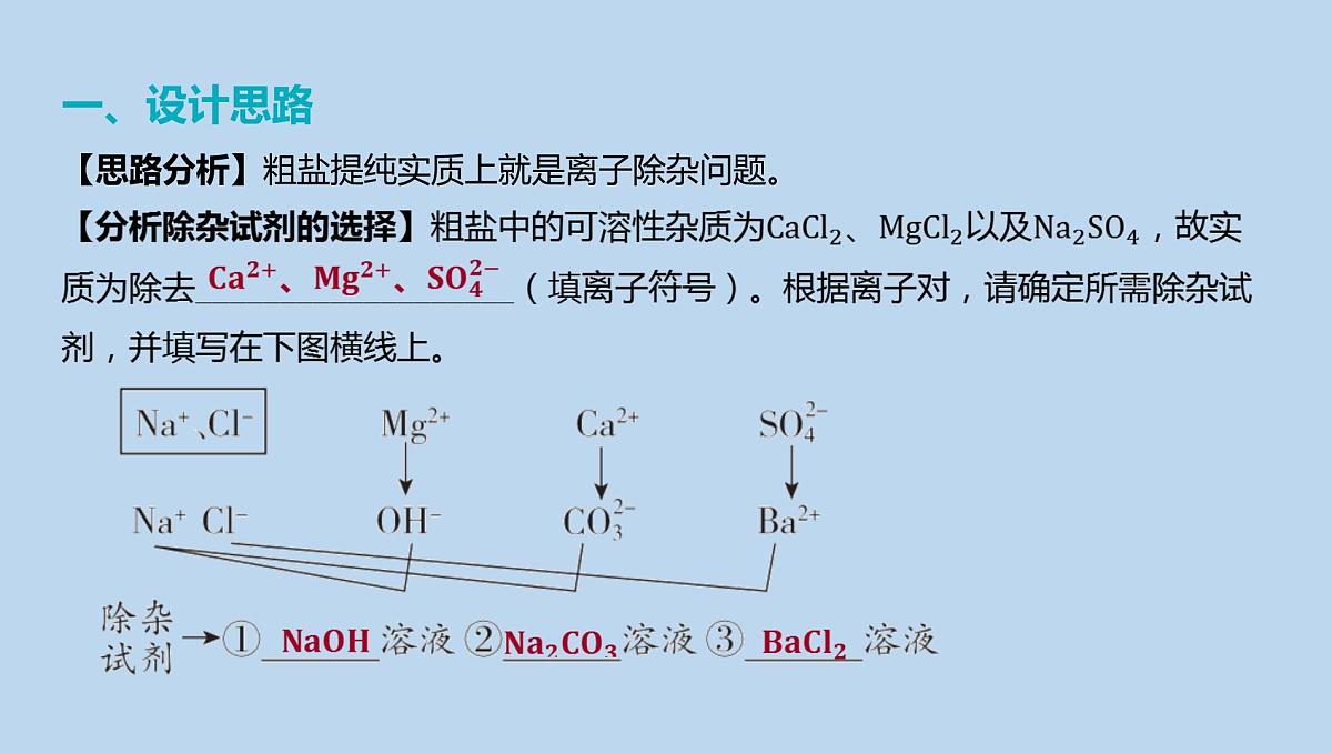 22-第十单元 微专题十一 粗盐中可溶性杂质的去除课件-2025年中考化学一轮复习第3页