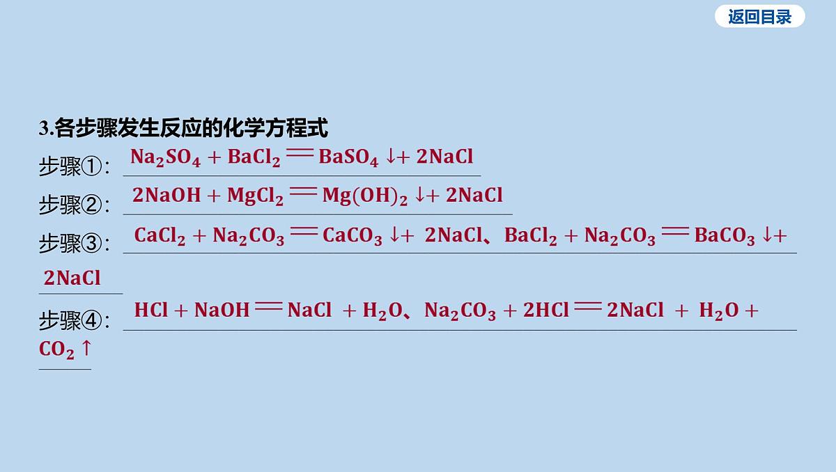 22-第十单元 微专题十一 粗盐中可溶性杂质的去除课件-2025年中考化学一轮复习第6页