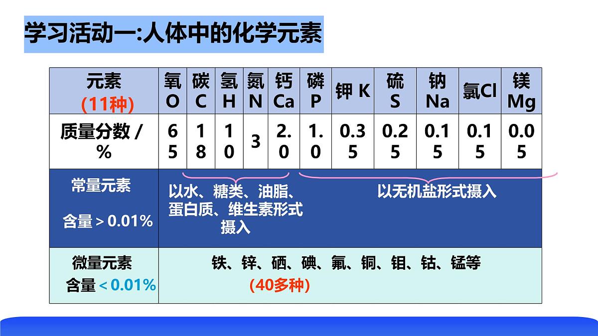 【新教材】鲁教版化学九年级下册第十单元第二节《化学元素与人体健康》课件第5页