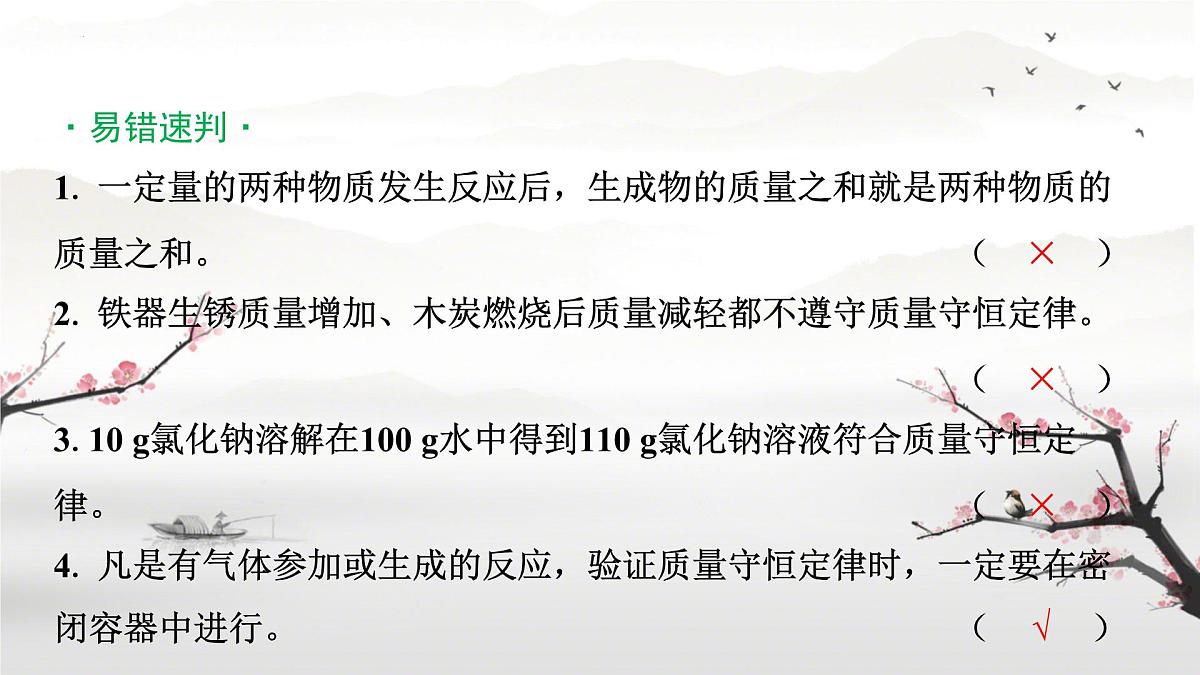 2025年河北中考化学总复习——质量守恒定律 课件第7页
