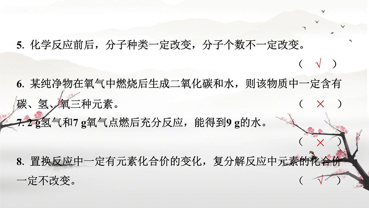 2025年河北中考化学总复习——质量守恒定律 课件第8页