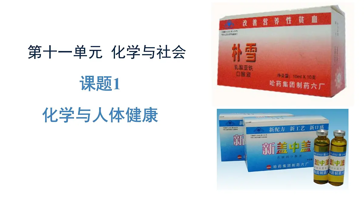 11.1化学元素与人体健康---2024-2025学年九年级化学人教版（2024）下册 课件第1页