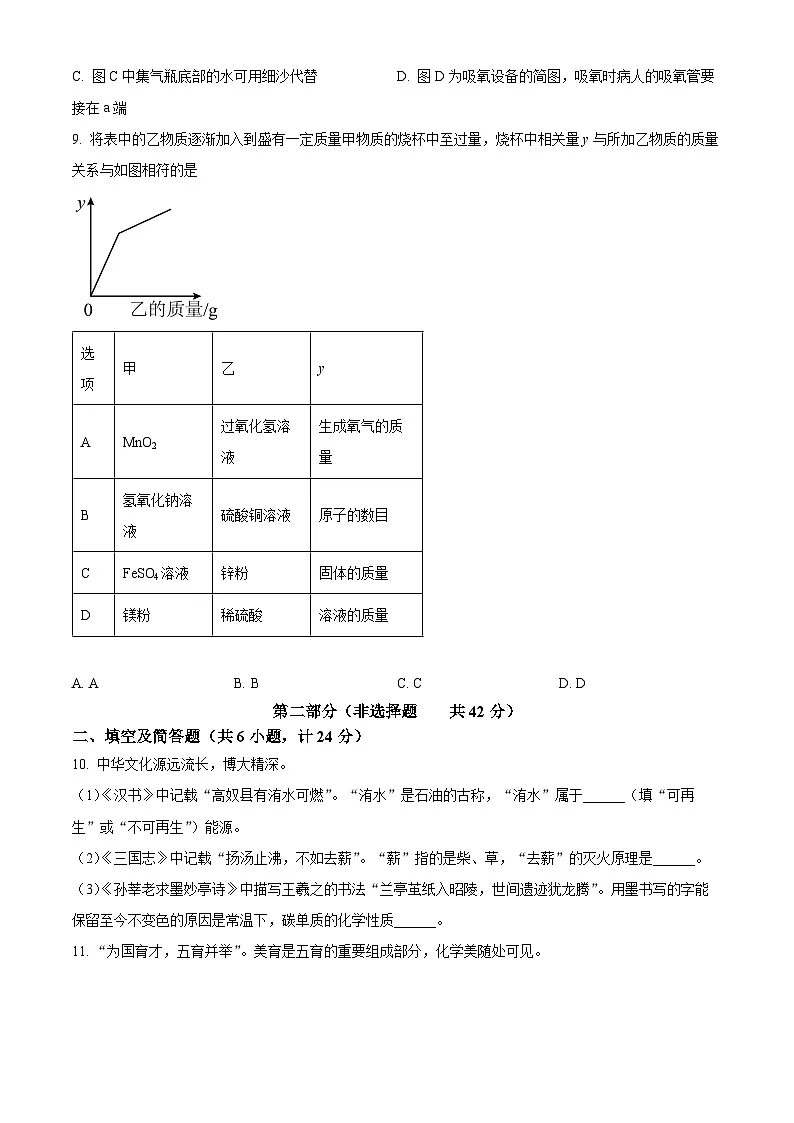 陕西省渭南市白水县2024-2025学年九年级上学期期末化学试题（原卷版+解析版）第3页