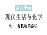初中化學新科粵版九年級下冊9.1 有機物的常識作業(yè)課件2025春