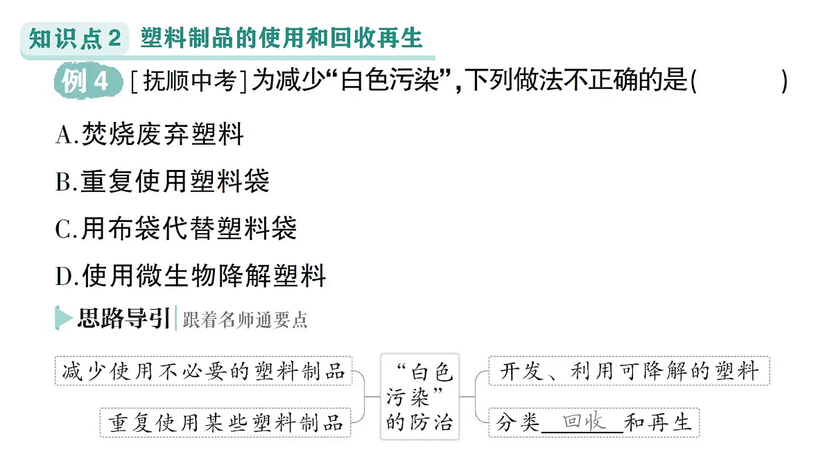 初中化学新科粤版九年级下册9.2 合成材料作业课件2025春第7页