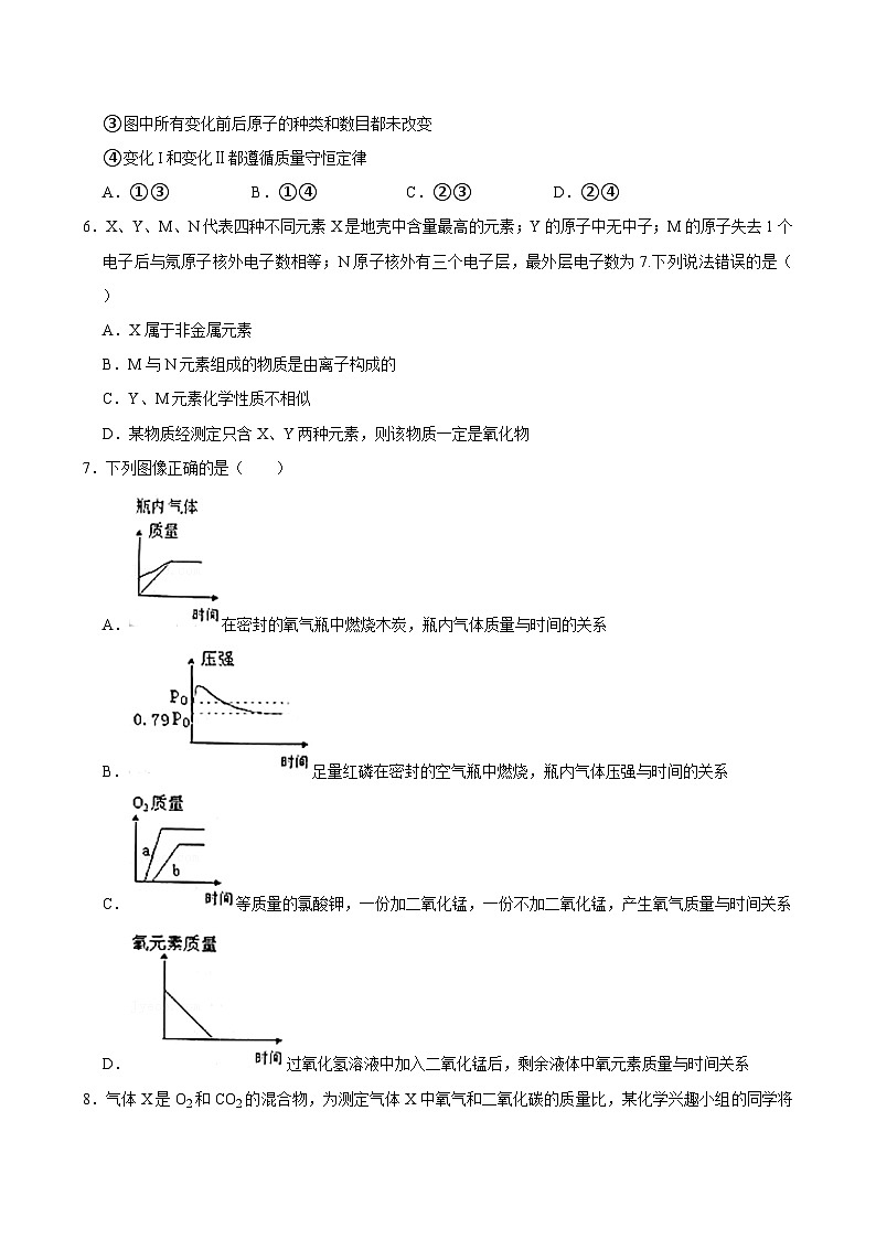 湖北省武汉市江岸区2021-2022学年度第一学期期中考试九年级化学试题（word版）第2页