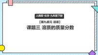 初中化学人教版（2024）九年级下册（2024）溶质的质量分数课文ppt课件