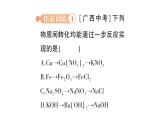 初中化學新科粵版九年級下冊第八單元專題四 物質的轉化與判斷作業(yè)課件2025春