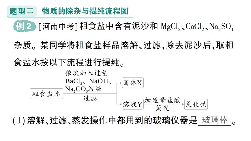 初中化学新科粤版九年级下册第八单元专题五 工艺流程图题作业课件2025春第8页