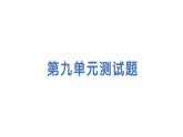 初中化學(xué)新科粵版九年級下冊第九單元測試題作業(yè)課件2025春