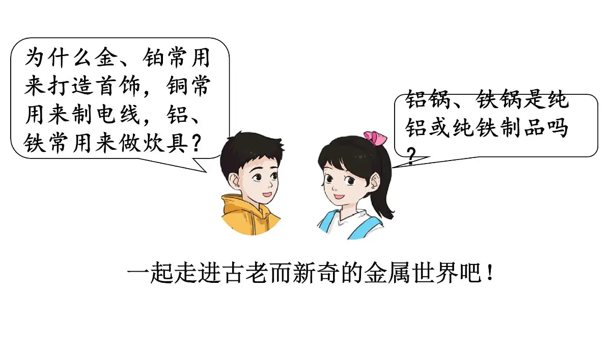 初中化学新科粤版九年级下册6.1 金属的物理性质教学课件2025春第5页