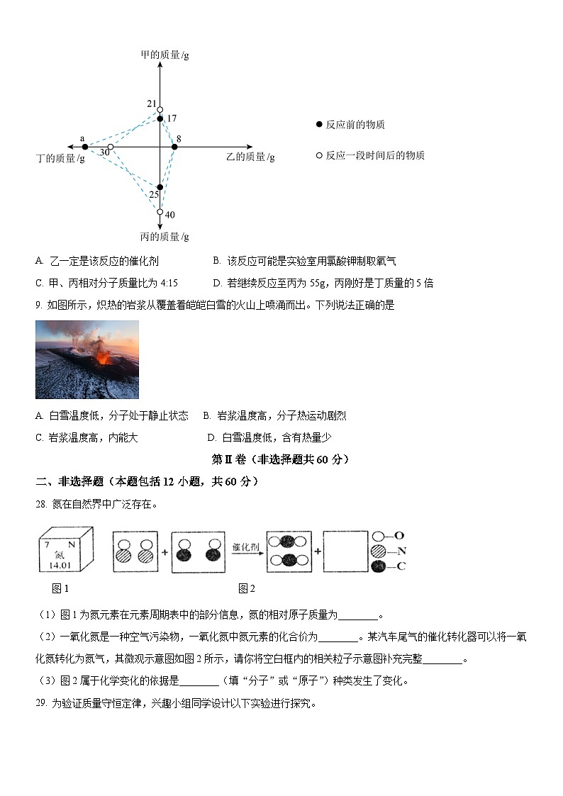 湖北省武汉市东西湖区2023-2024学年上学期期中考试九年级化学试题（word版含解析）第3页