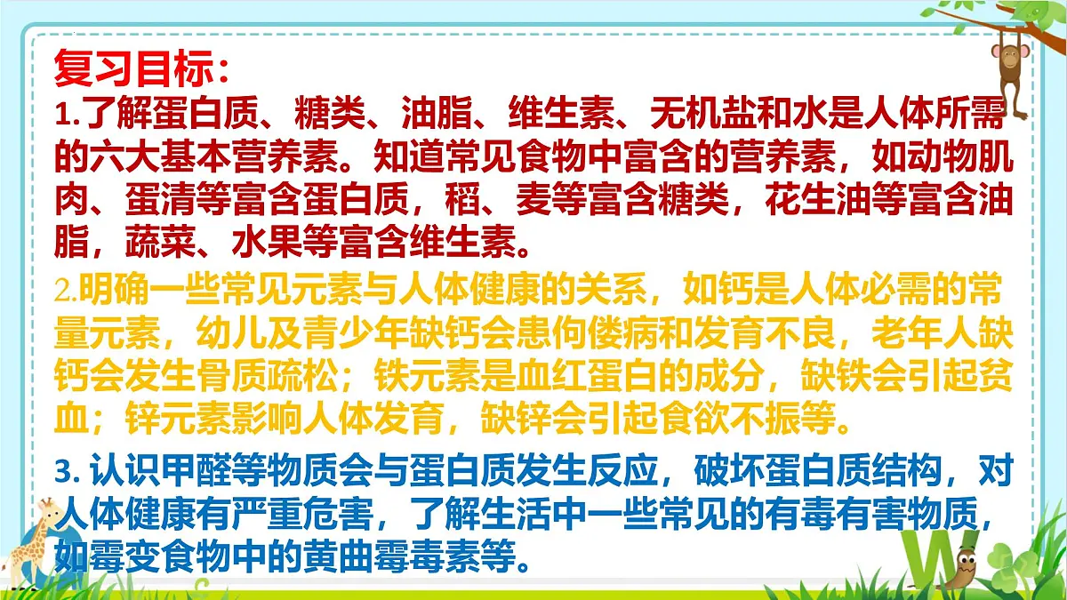 2025年盐城中考化学（人教版）总复习《第二部分+专题24+化学与健康》课件第2页