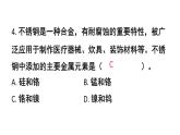 初中化學(xué)新科粵版九年級(jí)下冊(cè)6.1 習(xí)題教學(xué)課件2025春