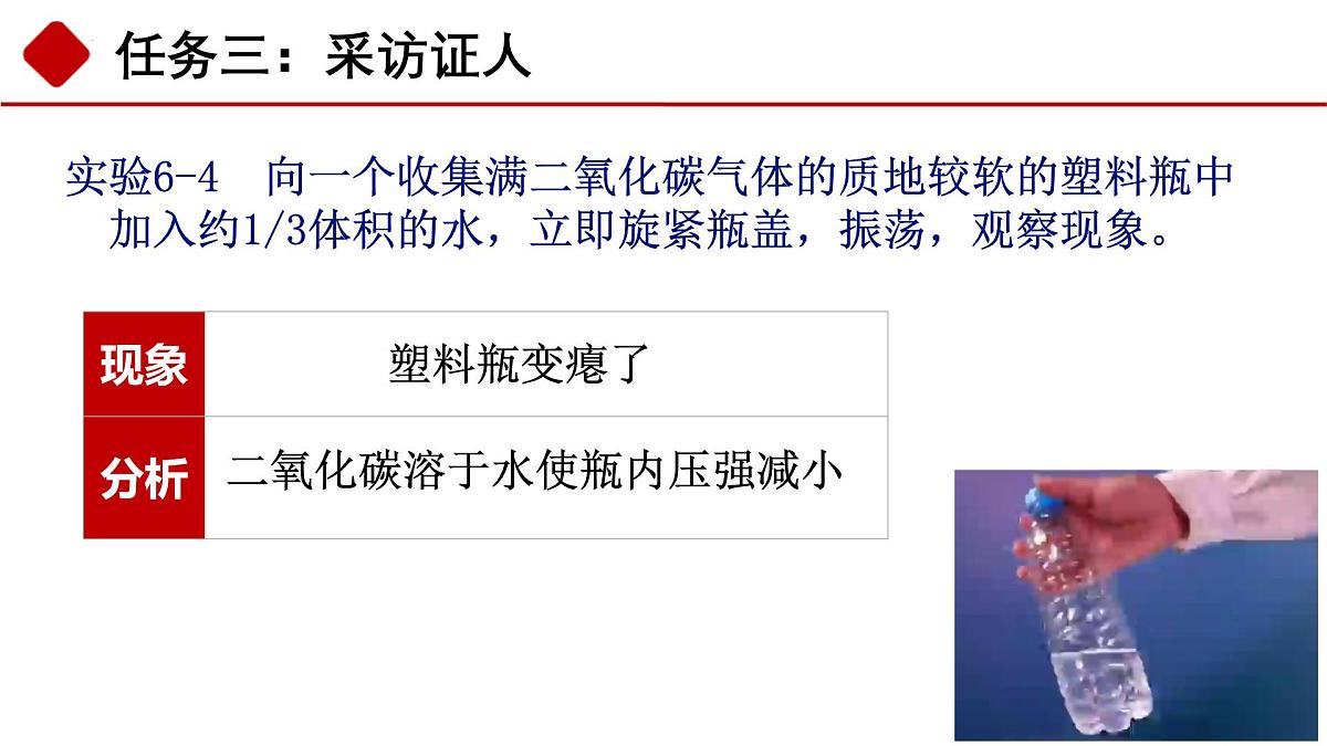 第六单元课题2 碳的氧化物第一课时（二氧化碳）课件-2024-2025学年九年级化学人教版上册第7页