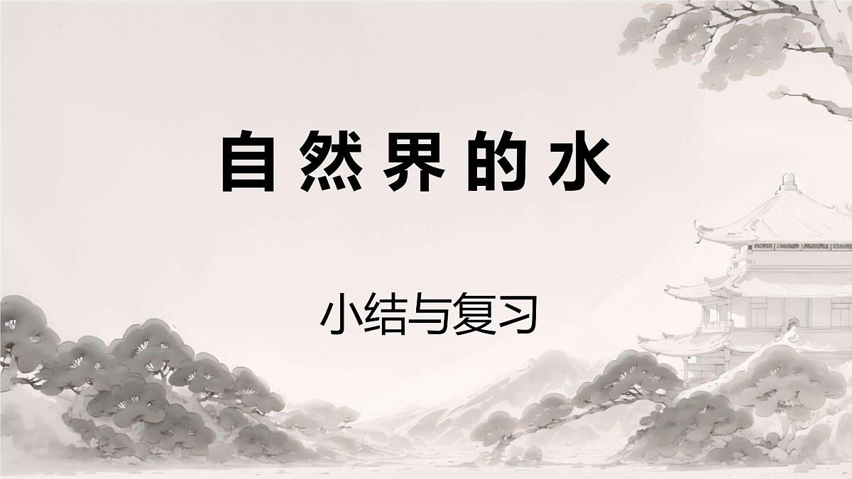 第四单元自然界的水小结与复习课件-2024-2025学年九年级化学人教版（2024）上册第1页