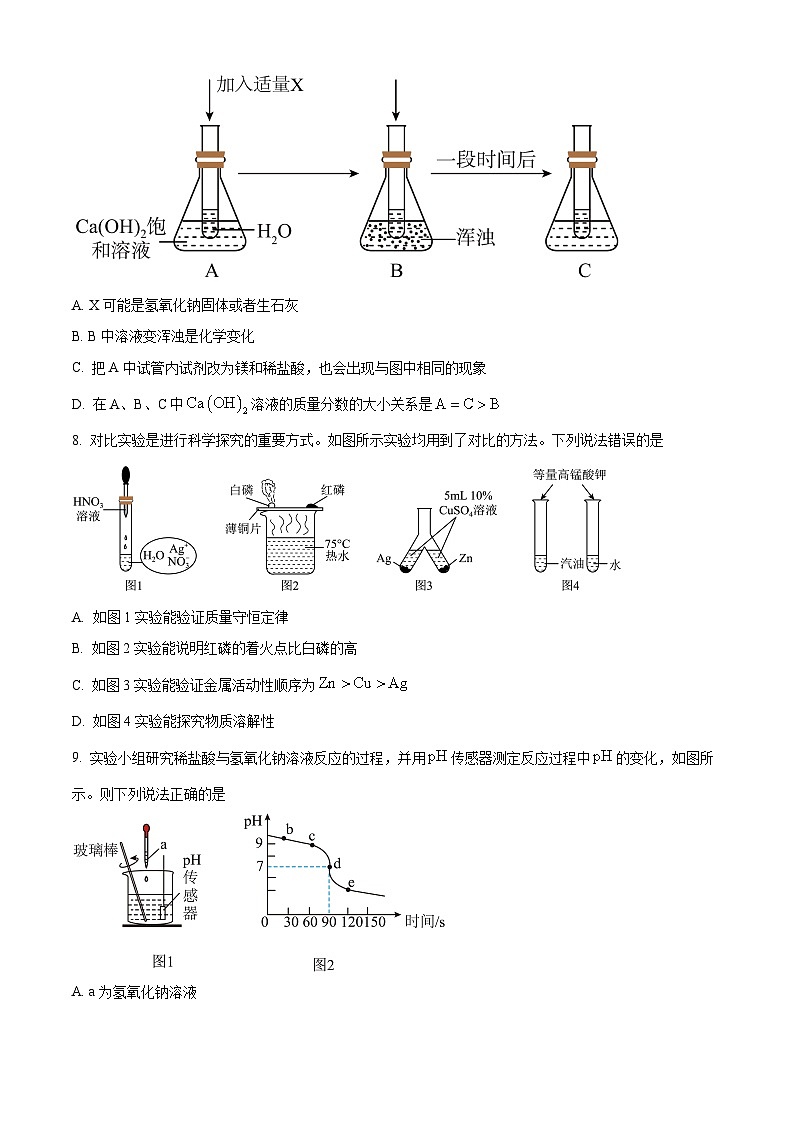 2025年陕西省西安市未央区中考模拟化学试题（原卷版+解析版）第3页