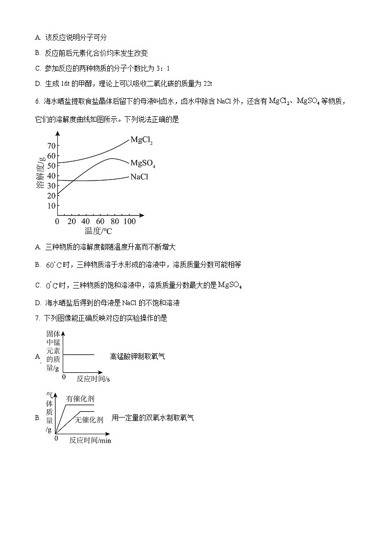 2025年四川省达州市渠县东安雄才学校中考一模化学试题（原卷版+解析版）第2页