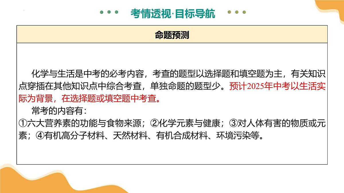 专题14 化学与生活（课件）2025年中考化学一轮复习讲练测（全国通用）第6页