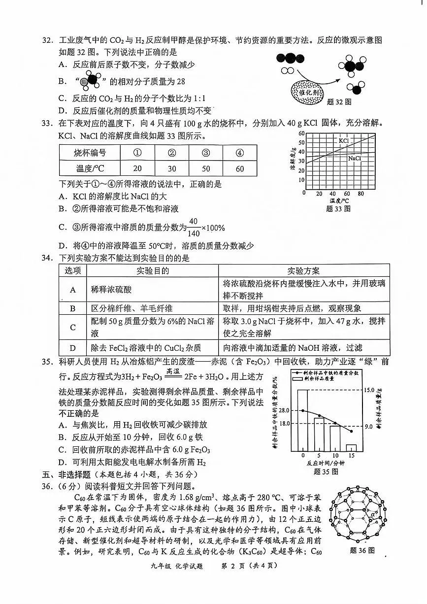 2025年江苏省连云港市中考一模化学试题第2页