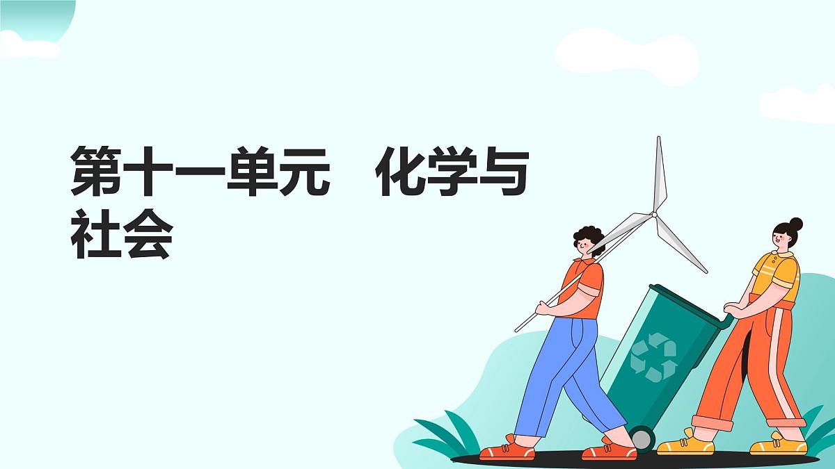 11.第十一单元 化学与社会（人教版）-2025版中考化学三轮复习（回归教材）课件第1页