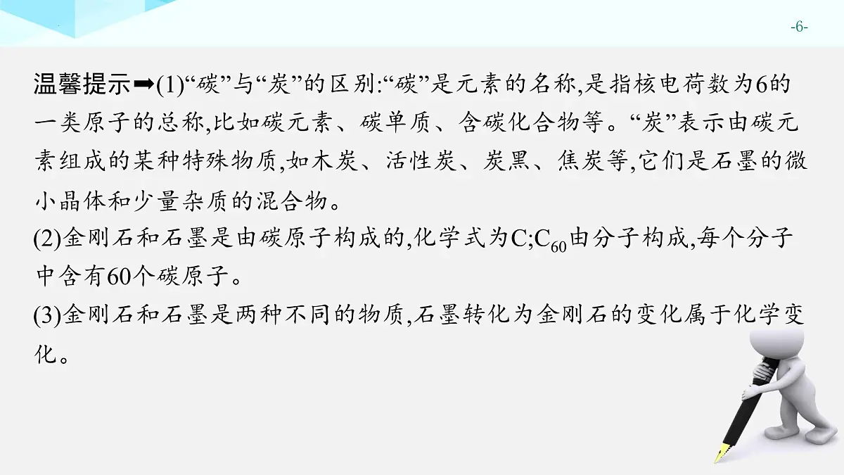 2025年中考化学一轮专题复习（广东）碳和碳的氧化物 课件第6页